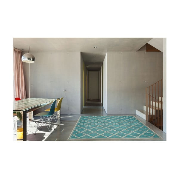 Intreccio Turquoise türkiz szőnyeg, 160 x 230 cm - Floorita-image-4