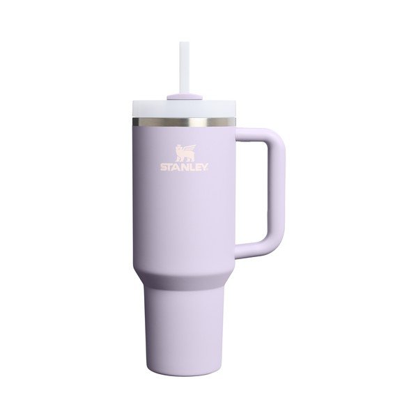 Levendula színű rozsdamentes acél termosz szívószállal 1,18 l Quencher H2.O FlowState™ Tumbler Purple Dust – Stanley