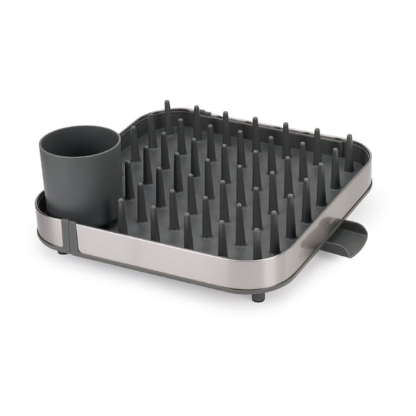 Szürke állítható rozsdamentes acél edényszárító 35x39 cm Duo – Joseph Joseph-image-3