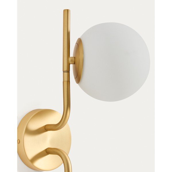 Fehér-aranyszínű fali lámpa Brisia – Kave Home-image-3