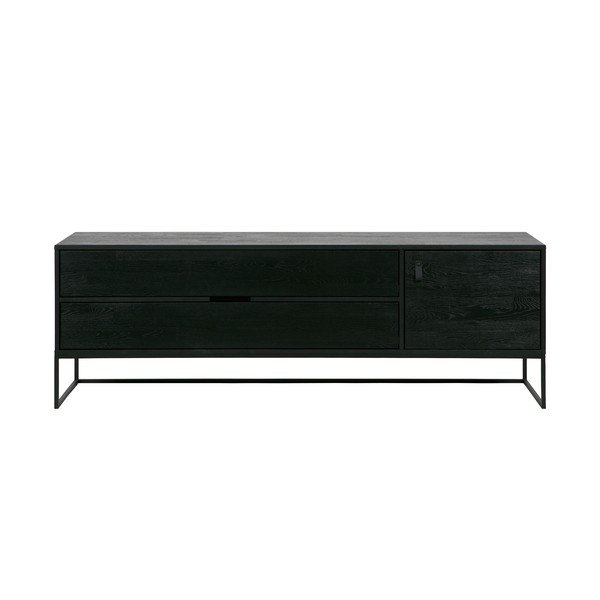 Fekete kőrisfa TV-állvány 180x61x44 cm Silas – WOOOD