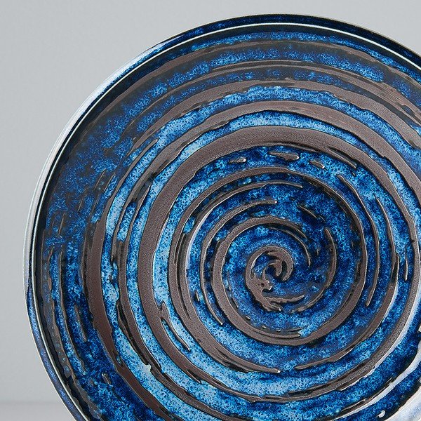 Copper Swirl kék kerámia tányér, ø 20 cm - MIJ-image-2