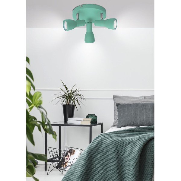 Mentazöld mennyezeti lámpa fém búrával 29x29 cm Picardo – Candellux Lighting-image-1