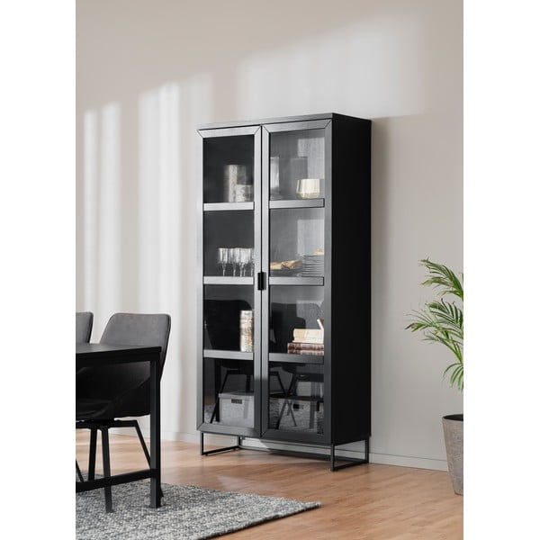 Natúr színű tölgyfa tálalószekrény 95x195 cm Everett - Rowico-image-4