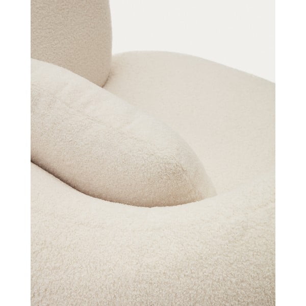 Krémszínű buklé fotel Martina – Kave Home-image-4