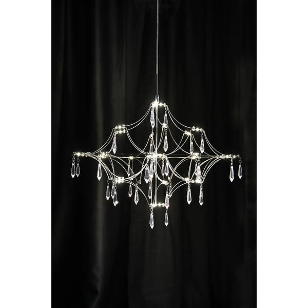 Ezüstszínű LED függőlámpa ø 60 cm Efesos – Markslöjd-image-1