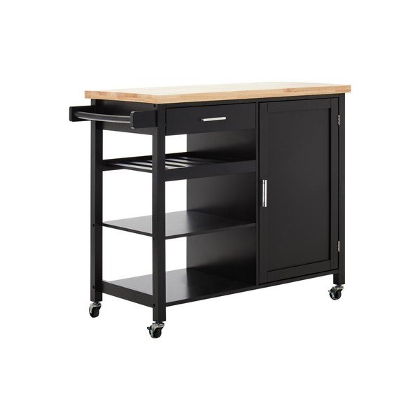Kaucsukfa gurulós zsúrkocsi 48x105 cm Frankfurt – Premier Housewares