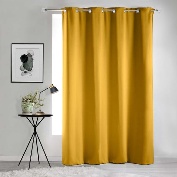 Sárga sötétítő függöny 135x280 cm Occult – douceur d'intérieur-image-3