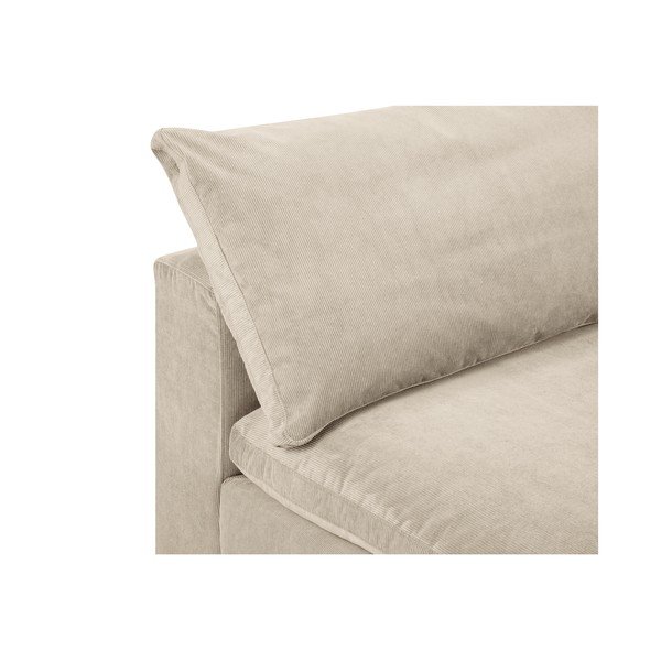 Galaxy bézs sarokrész moduláris kordbársony kanapéhoz, jobb oldali - Windsor & Co Sofas-image-1