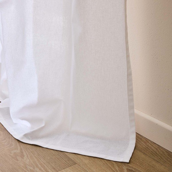 Fehér pamutkeverék függöny 140x240 cm Duchesse – douceur d'intérieur-image-4