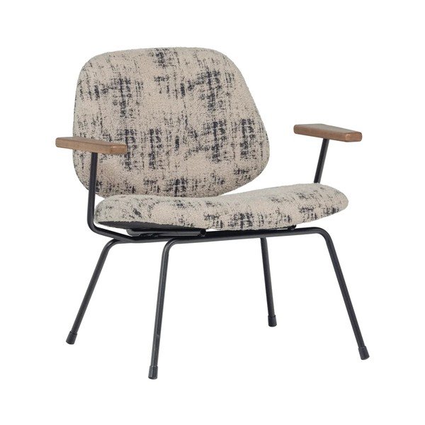 Bézs zsenília fotel Aure – WOOOD