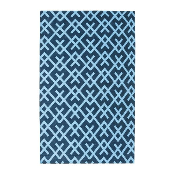 City Loft Labirinth kék szőnyeg, 130 x 190 cm - Floorita