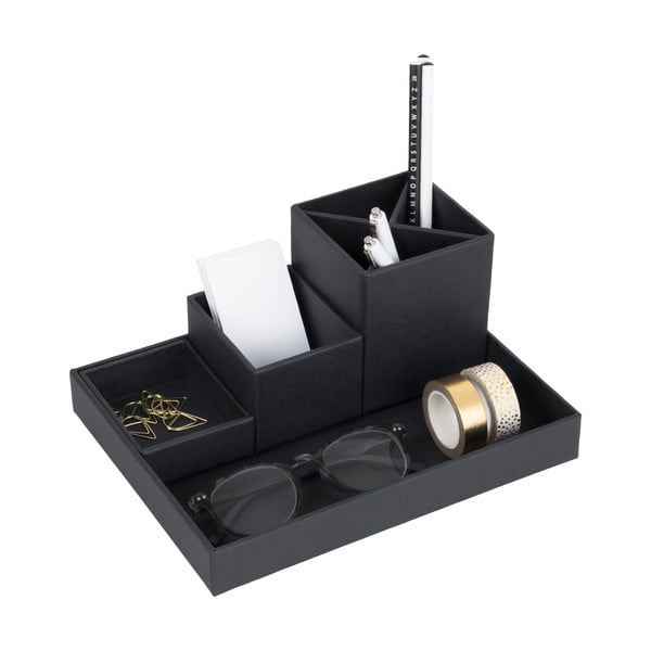 Lena sötétszürke 4 részes asztali írószertartó - Bigso Box of Sweden-image-2