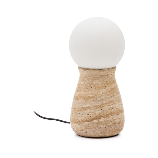 Bézs asztali lámpa (magasság 31,5 cm) Okeni – Kave Home