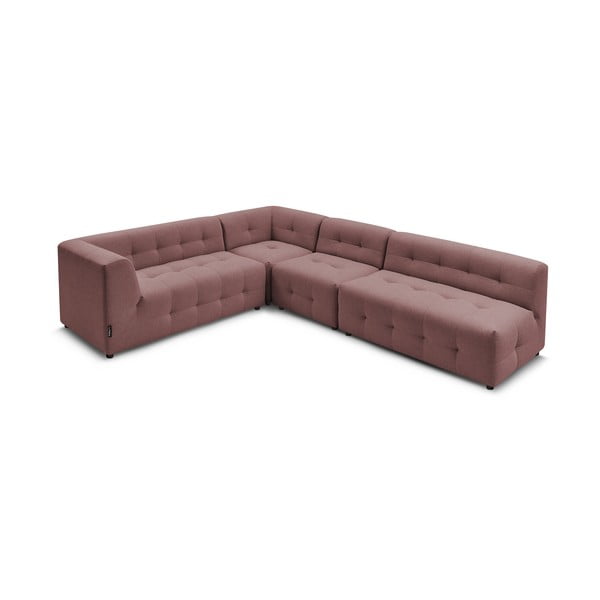 Sötét rózsaszín sarokkanapé (bal oldali) Kleber - Bobochic Paris-image-3