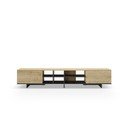 Natúr színű TV-állvány tölgyfa dekorral 230x44 cm Cequoia – Marckeric