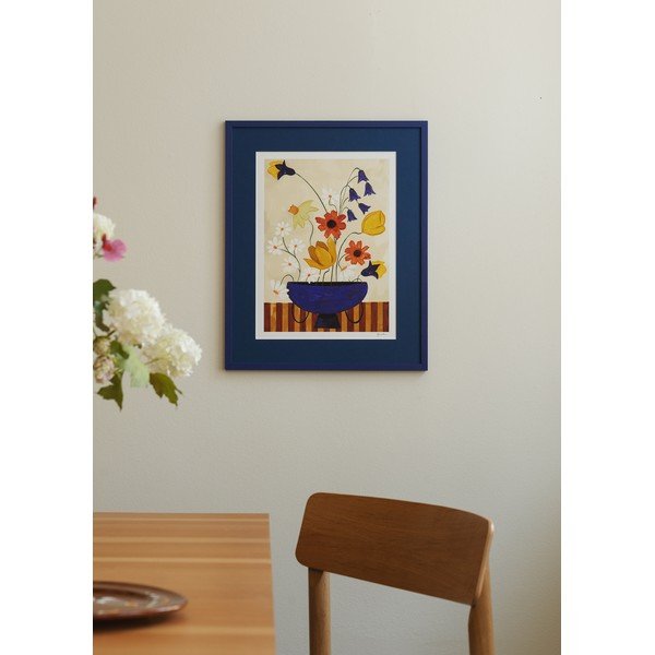 Poszter 30x40 cm Colourful Bunch in Blue Vase – Frankie Penwill – The Poster Club-image-1
