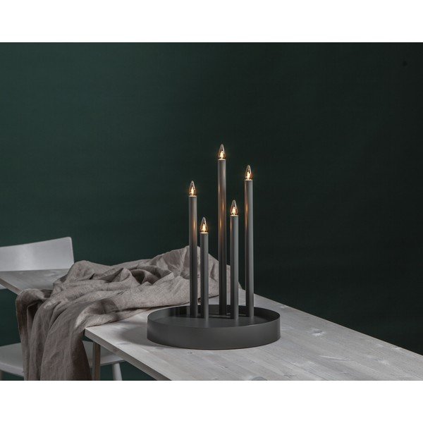 Fekete fénydekoráció ø 32 cm Deco – Star Trading-image-2