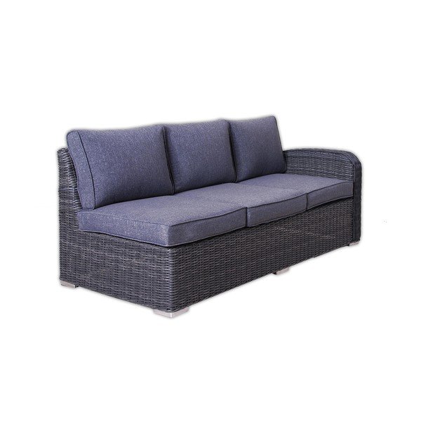 Szürke kerti kilencszemélyes műrattan bútorszett Montreal - Rojaplast-image-4