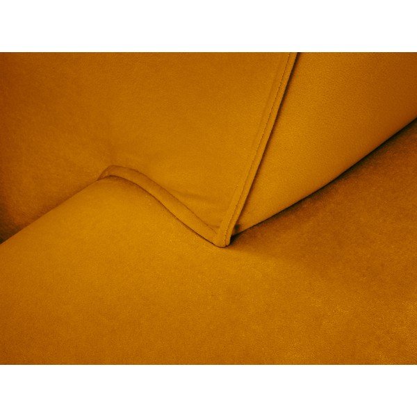 Siena sárga bársonykanapé - Cosmopolitan Design-image-1