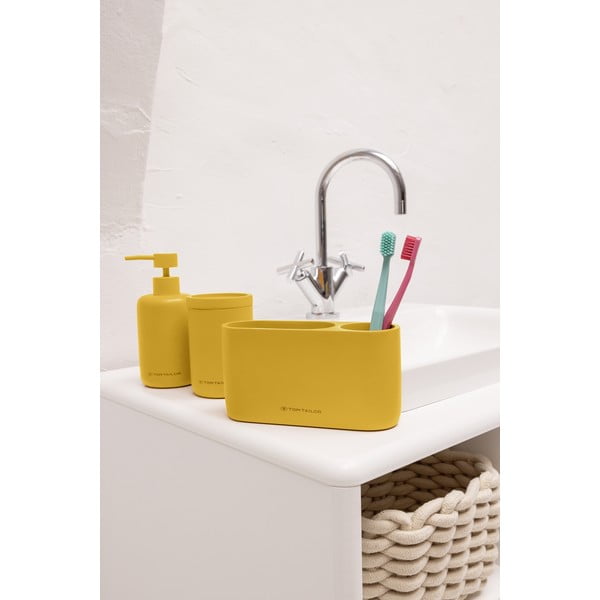 Mustársárga poligyanta fürdőszobai rendszerező vattakorongokhoz Tom Tailor T-Color Bath – Wenko-image-1