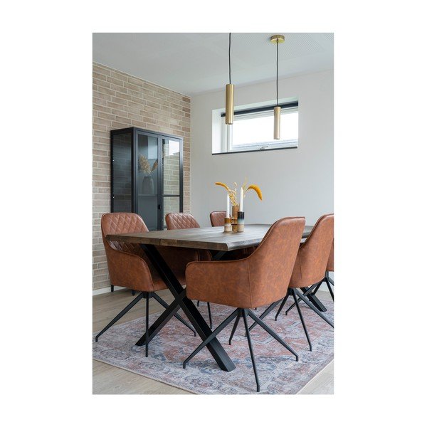 Világosbarna kárpitozott étkezőfotel Harbo – House Nordic-image-2