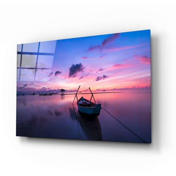 Sunset Painting on the Boat üvegkép, 110 x 70 cm - Insigne