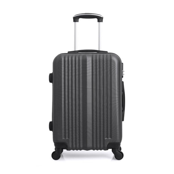 Lipari sötétszürke gurulós bőrönd, 97 l - Hero