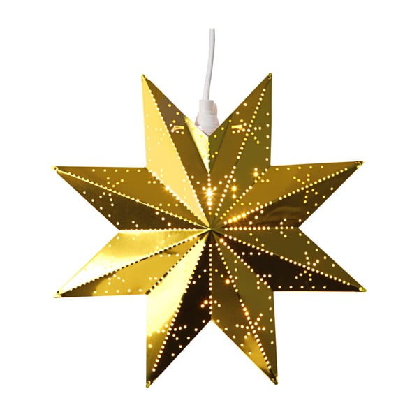 Star aranyszínű világító csillag, magasság 28 cm - Best Season