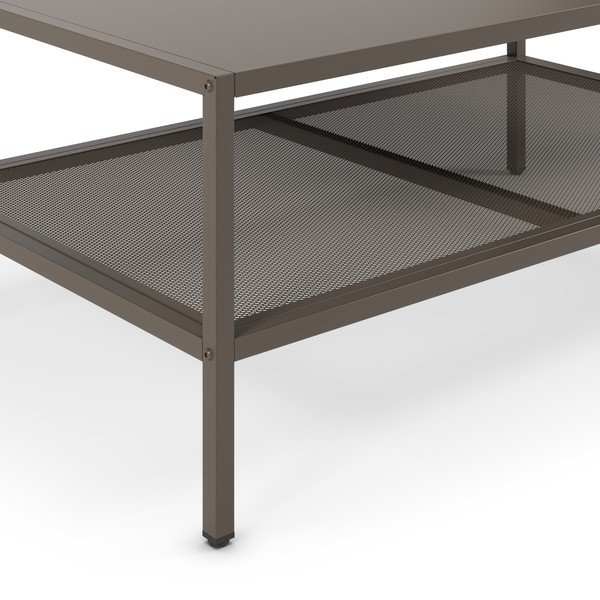 Szürke fém dohányzóasztal 60x100 cm Fayna – Marckeric-image-3