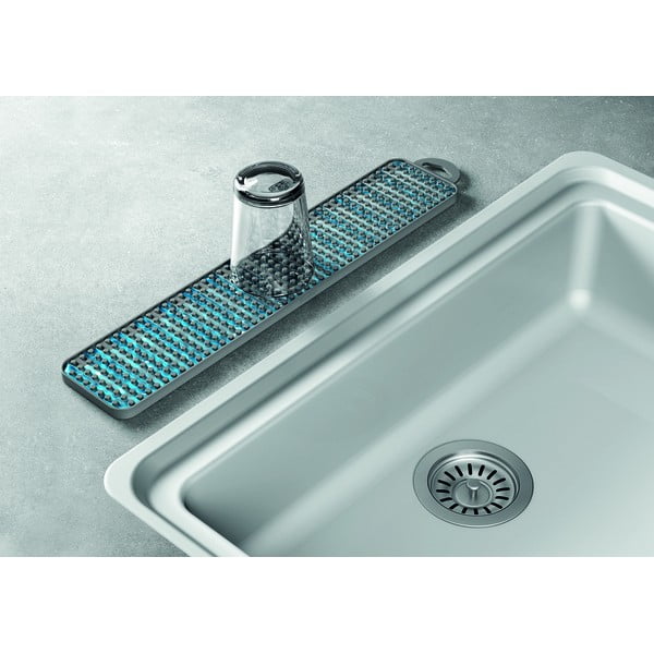 Szürke műanyag edénycsepegtető alátét 42x8 cm Gravity – Metaltex-image-4