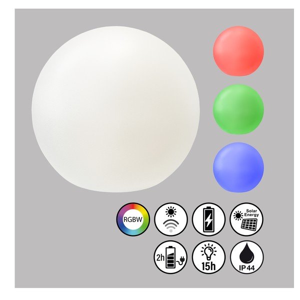 Napelemes LED függő kültéri lámpa ø 18 cm Busso – Fischer & Honsel-image-2