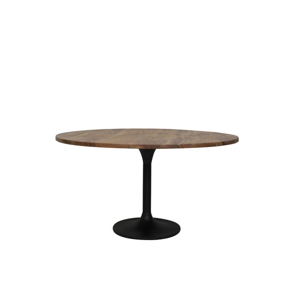 Natúr színű kerek étkezőasztal akácfa asztallappal ø 120 cm Biboca – Light & Living
