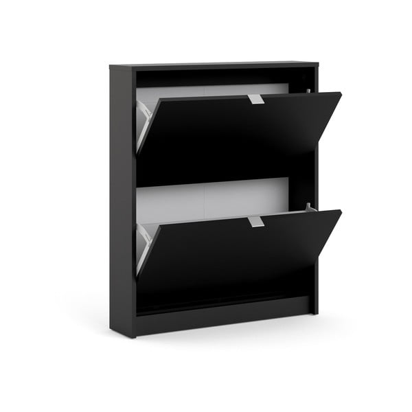 Fekete billenő ajtós cipőtartó Shoes – Tvilum-image-3