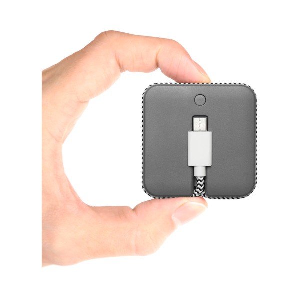 Jump Cable szürke hordozható töltő Micro USB kábellel, hosszúság 45 cm - Native Union-image-3