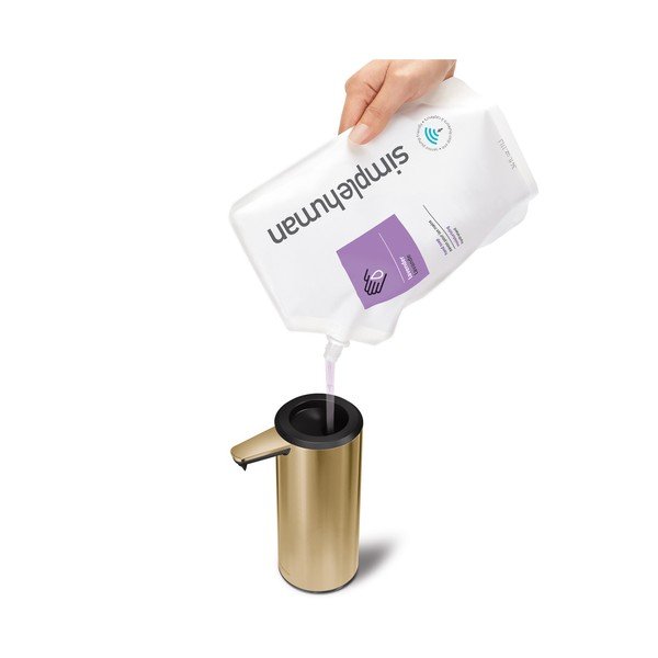 Aranyszínű rozsdamentes acél szappanadagoló 266 ml - simplehuman-image-1