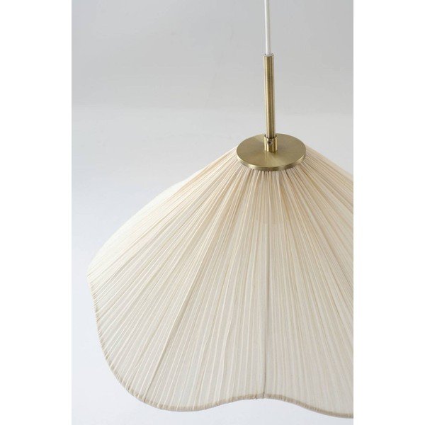 Krémszínű textil függőlámpa ø 50 cm Lunaria – Jotex-image-2