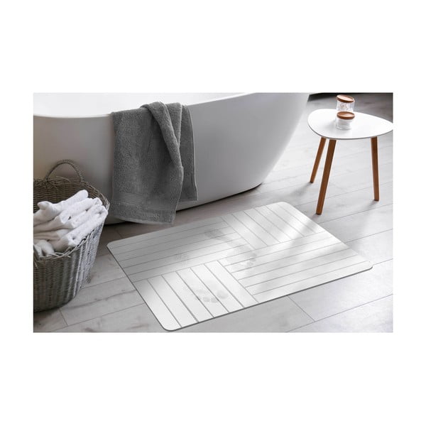 Fehér fürdőszobai kilépő 50x70 cm Malta – douceur d'intérieur-image-1