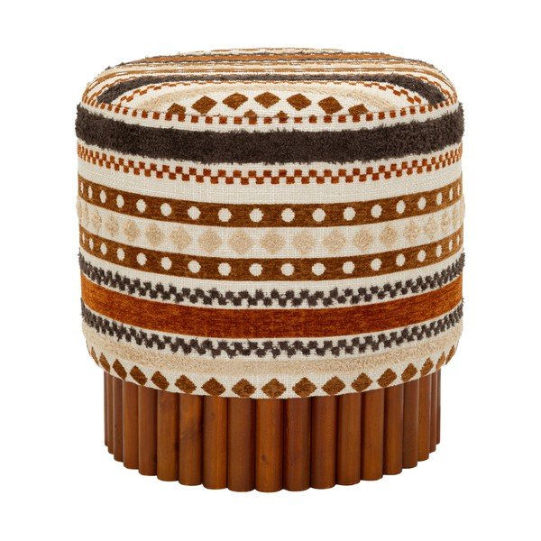 Barna-bézs puff Ethnic  – Mauro Ferretti