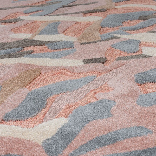 Bark szürke-rózsaszín szőnyeg, 160 x 230 cm - Flair Rugs-image-2