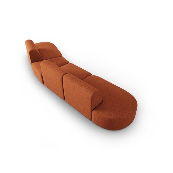 Narancssárga kanapé 412 cm Shane – Micadoni Home-image-4