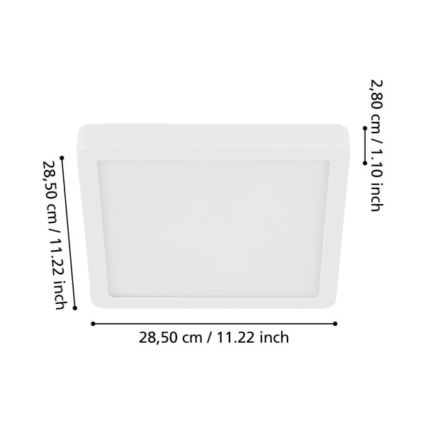 Fehér LED mennyezeti lámpa 28,5x28,5 cm FUEVA 5 – EGLO-image-2