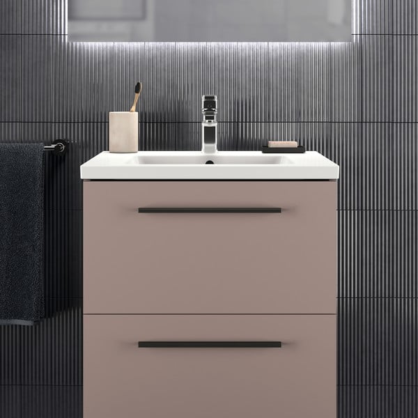 Szürke-bézs fali mosdó alatti szekrény 60x63 cm i.Life B – Ideal Standard-image-1