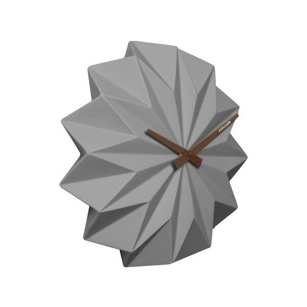 Origami szürke falióra - Karlsson-image-1
