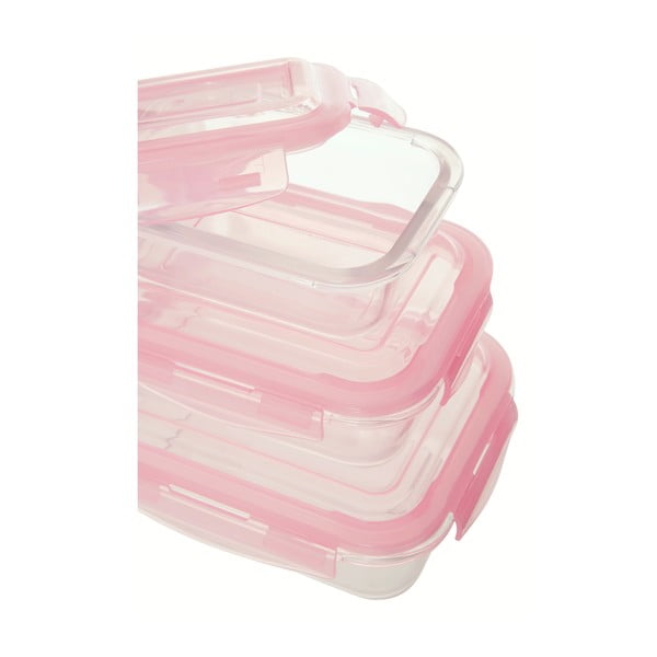 Üveg élelmiszertartó doboz szett 3 db-os Freska – Premier Housewares-image-3