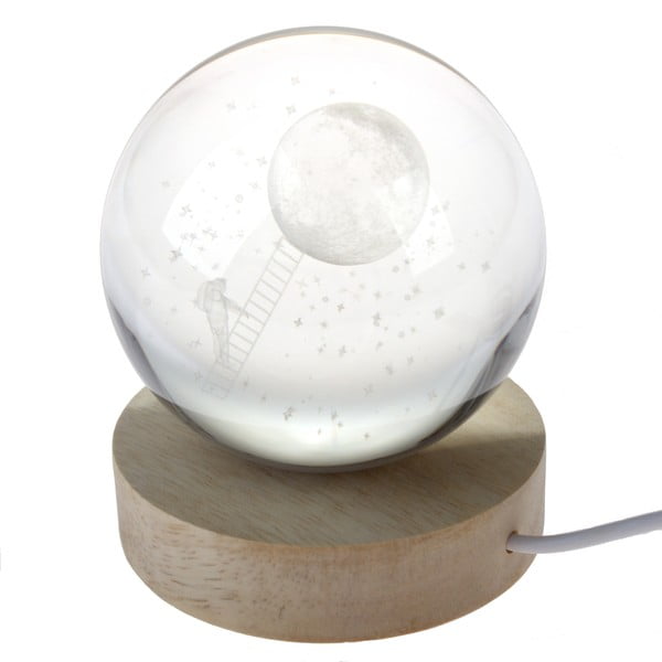 Natúr színű USB fénydekoráció ø 8 cm – Dakls