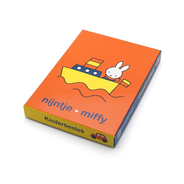 Ezüstszínű rozsdamentes acél gyerek evőeszköz 4 db-os Miffy – Zilverstad-image-4