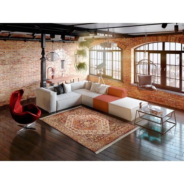 Caucas Multi narancssárga szőnyeg, 200 x 290 cm - Universal-image-1