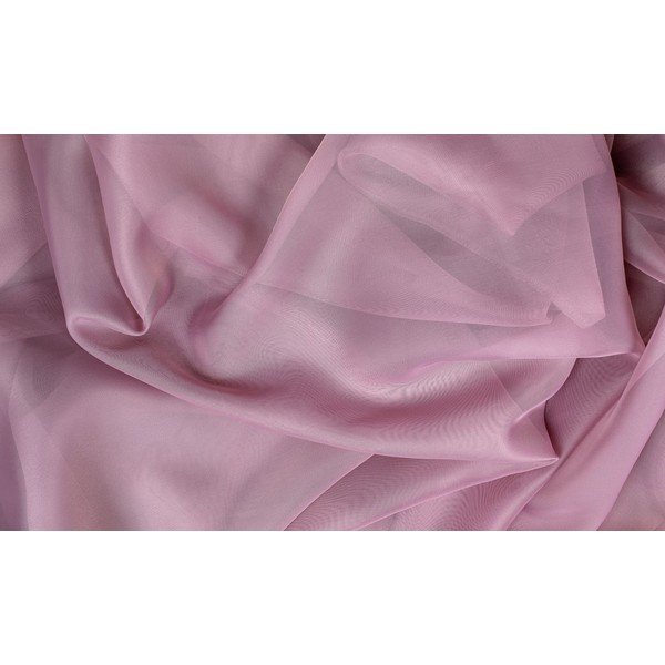 Rózsaszín átlátszó függöny 140x245 cm Voile – Mendola Fabrics-image-1