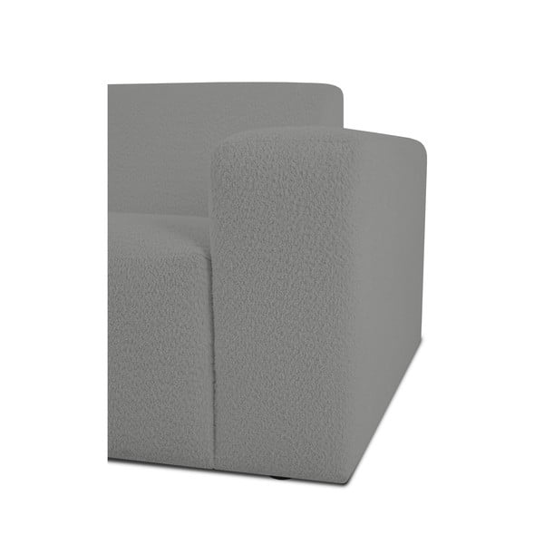 Szürke buklé sarokkanapé (bal oldali) Roxy – Scandic-image-3